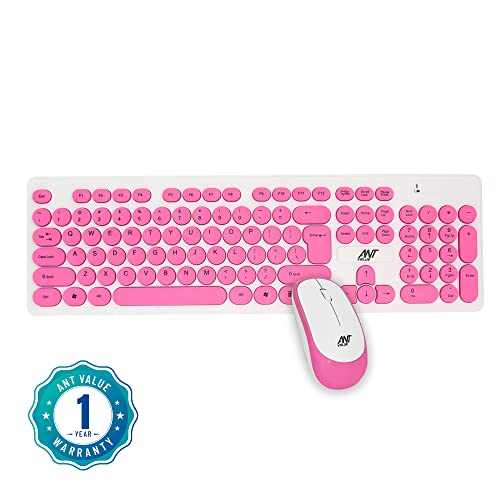 Ant Value FKBRI05 Wireless Keyboard Mouse Combo 110 Keys Full Size Ultra Thin Keyboard for Laptop (Blue) Ant Value FKBRI05 Wireless Keyboard Mouse Combo 110 Keys Full Size Ultra Thin Keyboard for Laptop (Blue)