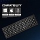 Ant Value FKBRI01 Ultra-Slim Compact USB Wired Keyboard for Mac and PC,Windows 10/8 / 7 / Vista/XP, Spill-Resistant Silent Keyboard – Membrane Water-Resistant Coating 10 Million Keystrokes (Black)