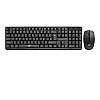 Ant Value FKBRI03 / Auto-Stand-by, Silent Keys, 8 hot Keys Keyboard and Mouse Set Wireless Desktop Keyboard (Black)