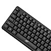 Ant Value FKBRI03 / Auto-Stand-by, Silent Keys, 8 hot Keys Keyboard and Mouse Set Wireless Desktop Keyboard (Black)