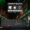 Ant Value FKBRI03 / Auto-Stand-by, Silent Keys, 8 hot Keys Keyboard and Mouse Set Wireless Desktop Keyboard (Black)