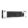 Ant Value FKBRI03 / Auto-Stand-by, Silent Keys, 8 hot Keys Keyboard and Mouse Set Wireless Desktop Keyboard (Black)