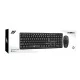 Ant Value FKBRI03 / Auto-Stand-by, Silent Keys, 8 hot Keys Keyboard and Mouse Set Wireless Desktop Keyboard (Black)