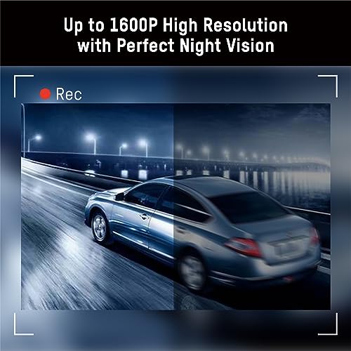 Hikvision Car Dash Camera for Car Full HD 1080p resolution Built- in Wi-Fi  Built-in G-Sensor  Night Vision  102° Wide Angle 