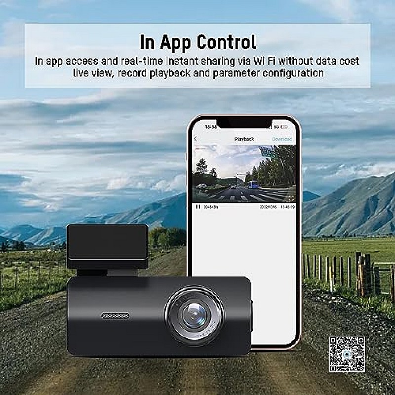 Hikvision DashCam cF2.0 Aperture|Supports TF Card Storage (Max.128GB) Black(AE-DC2018-K2)