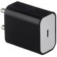 Amazon Basics 20W Phone Charger for Type C Adapter with Charging Without Cable Easy to Carry, Black