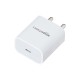 Amazon Basics 20 Watts Phone Charger for Type C Adapter with Charging Without Cable Easy to Carry(White)