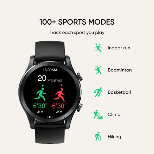 realme Smart Watch R100 100+ Watch Faces 1.32 Inch HD Color Display Long Lasting Battery Life Auto Activity Tracker Black Color realme Smart Watch R100 100+ Watch Faces 1.32 Inch HD Color Display Long Lasting Battery Life Auto Activity Tracker Black Color