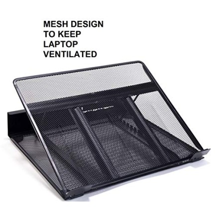 Callas Ventilated Height Adjustable Laptop Cooling Pad/Laptop Stand Metal Mesh | Strong Material Stand (Black Pack of 1) Callas Ventilated Height Adjustable Laptop Cooling Pad/Laptop Stand Metal Mesh | Strong Material Stand (Black Pack of 1)