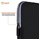 Tukzer Amazon Fire 7-inch Kindle Sleeve Case Cover Pouch  Lightweight Easy to Carry (Black)