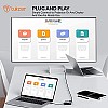 Tukzer 4-in-1 Type-C Hub to HDMI 4K 30Hz, VGA 1080P 60Hz, USB 3.0 Data, 100W PD, MultiPort Adapter