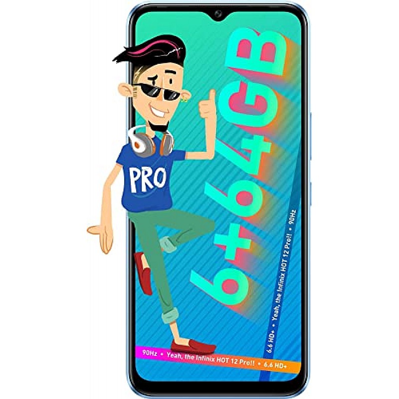 Infinix Hot 12 Pro (Electric Blue, 6GB RAM 64GB Storage) Refurbished