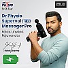 Dr Physio Supervolt Go 1023 Pro Cordless Rechargeable Portable Massager for Deep Tissue Body Relaxation and Pain Relief (Matte Black)