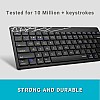 Rapoo 8000M Multi-Mode Keyboard and Mouse Set Bluetooth 3.0/4.0 Wireless 2.4 GHz 1300 DPI Combo- Black