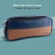 AirCase Travel Organizer Kit Bag for Office Supplies Nylon PU Leather Storage Pouch for Men and Women Blue 