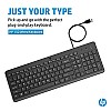 HP 150 Wired USB Keyboard Black