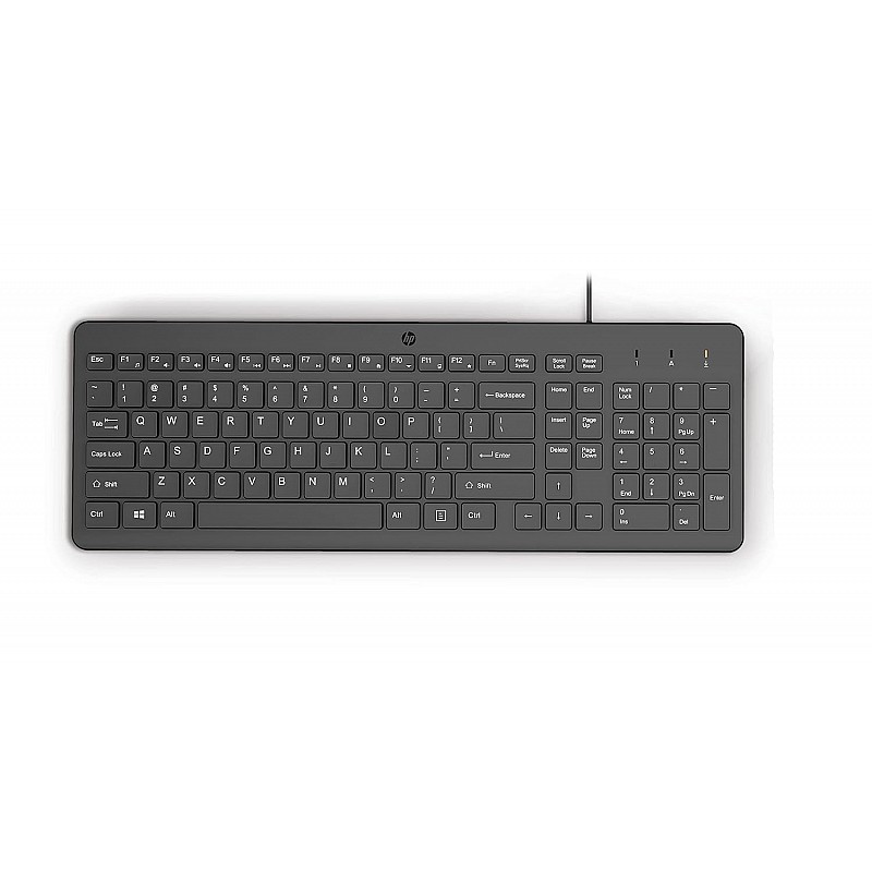 HP 150 Wired USB Keyboard Black