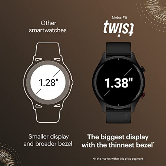 Noise Twist Bluetooth Calling Smart Watch (Jet Black)