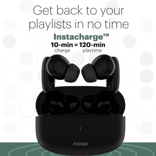 Noise Buds Connect Truly Wireless in Ear Earbuds with 50H Playtime, Quad Mic with ENC, Instacharge (Carbon Black) Noise Buds Connect Truly Wireless in Ear Earbuds with 50H Playtime, Quad Mic with ENC, Instacharge (Carbon Black)