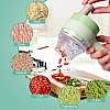 AIRTREE 4 in 1 Food Processor Electric Vegetable Cutter USB Cordless Vegetable Slicer Chopper Electric Small Food Processor