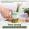 AIRTREE 4 in 1 Food Processor Electric Vegetable Cutter USB Cordless Vegetable Slicer Chopper Electric Small Food Processor