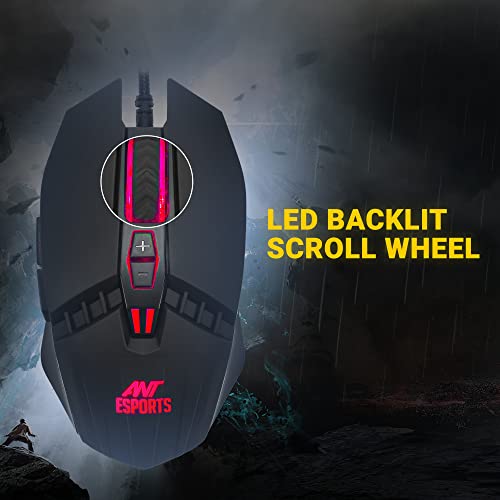Ant Esports KM500 Pro Backlit Gaming Membrane Keyboard-19 Coating and 3200 DPI Optical Sensor LED Backlit Scroll Wheel Mouse Combo Ant Esports KM500 Pro Backlit Gaming Membrane Keyboard-19 Coating and 3200 DPI Optical Sensor LED Backlit Scroll Wheel Mouse Combo