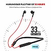 Portronics Harmonics Z5 Wireless Bluetooth Stereo Headset with 33Hrs Playtime, Double EQ Mode, 14.2 mm Dynamic Drivers, Click Action Buttons(Red)