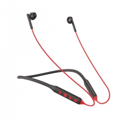 Portronics Harmonics Z5 Wireless Bluetooth Stereo Headset with 33Hrs Playtime, Double EQ Mode, 14.2 mm Dynamic Drivers, Click Action Buttons(Red)