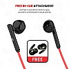 Portronics Harmonics Z5 Wireless Bluetooth Stereo Headset with 33Hrs Playtime, Double EQ Mode, 14.2 mm Dynamic Drivers, Click Action Buttons(Red)