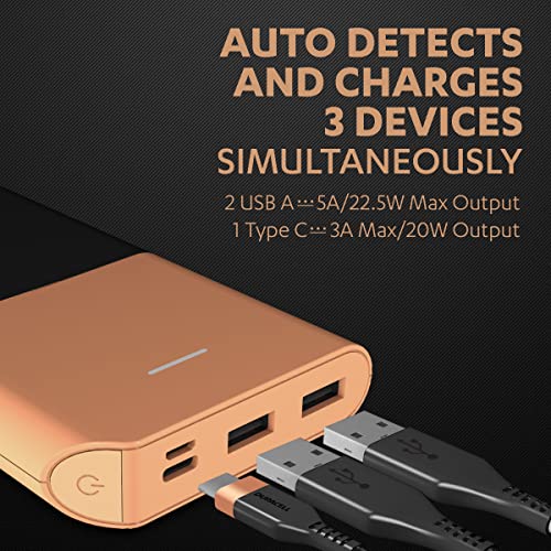 Duracell Power Bank 10000 mAh, Portable Charger, 22.5W Power Delivery for Smartphones Duracell Power Bank 10000 mAh, Portable Charger, 22.5W Power Delivery for Smartphones