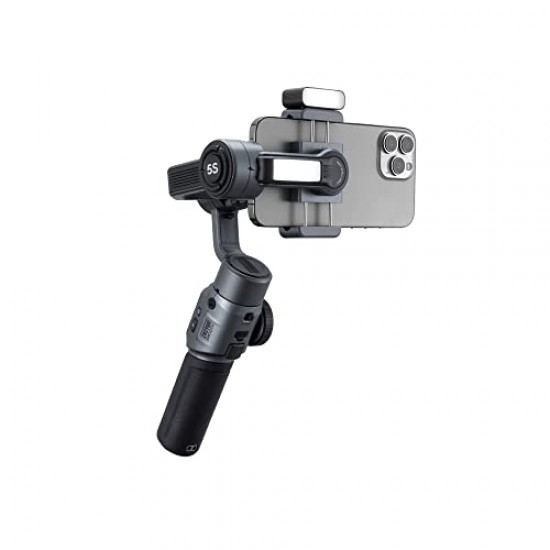 Zhiyun Smooth 5S Combo w/Magnetic Fill Light,Carrying Bag &Tripod,Gimbal Stabilizer for Smartphone 3-Axis Handheld Gimbal for iPhone 