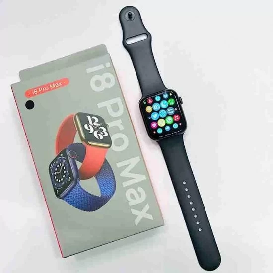 AIRTREE I 8 Pro Max Smart Watch Series 8 Premium Pro (HD) Bluetooth5.0 Calling Smartwatch (Black)