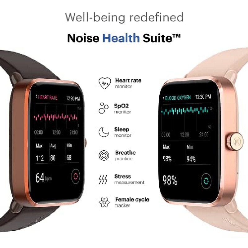 Noise ColorFit Pro 4 Alpha 1.78" AMOLED Display, Bluetooth Calling Smart Watch (Vintage Brown)