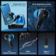 boAt Immortal 121 TWS Wireless Gaming in Ear Earbuds with Beast Mode(40ms Low Latency), 40H Playtime, Blazing LEDs, (Black Sabre)