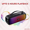 boAt Stone Symphony Portable Bluetooth Speaker with 20W RMS Stereo Sound Party LEDs Midnight Black