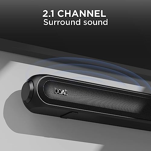 boAt Aavante Bar 1650D Bluetooth Soundbar with Dolby Audio, 120W (Pitch Black) boAt Aavante Bar 1650D Bluetooth Soundbar with Dolby Audio, 120W (Pitch Black)
