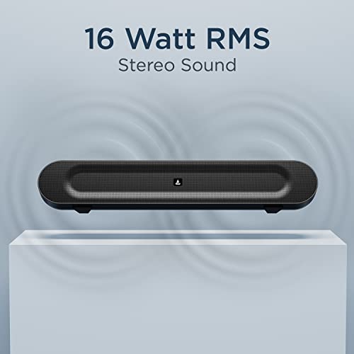 boAt Aavante Bar 553 Portable Bluetooth Speaker, Soundbar with 16W RMS Stereo Sound, Dual EQ Modes, (Pitch Black) boAt Aavante Bar 553 Portable Bluetooth Speaker, Soundbar with 16W RMS Stereo Sound, Dual EQ Modes, (Pitch Black)