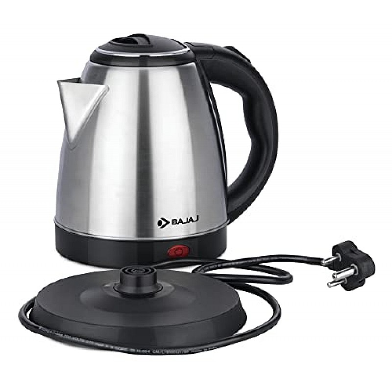 Bajaj KTX 1.8 Litre DLX Electric Kettle 1350 W Kettle with Stainless Steel Black