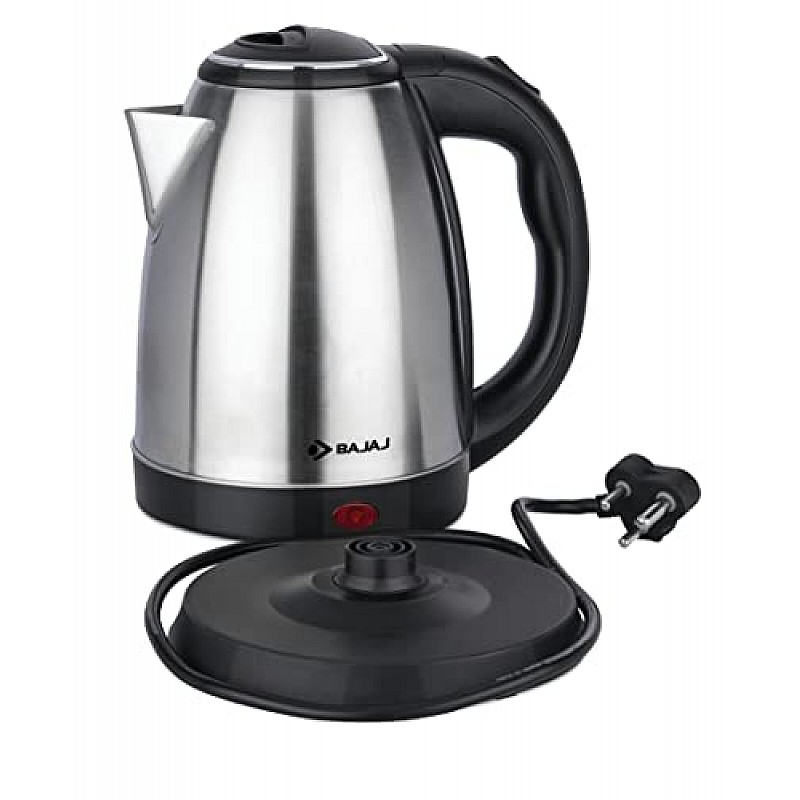 Bajaj KTX 1.8 Litre DLX Electric Kettle 1350 W Kettle with Stainless Steel Black