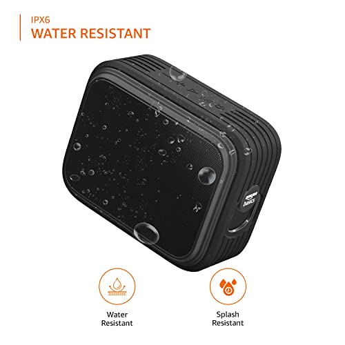 Amazon Basics Bluetooth Speaker, IPX6 Water Resistant, TWS Function, 9W, Powerful Bass, BT 5.0, Up to 15hrs Playtime in-Built Noise Cancelling Mic (Black) Amazon Basics Bluetooth Speaker, IPX6 Water Resistant, TWS Function, 9W, Powerful Bass, BT 5.0, Up to 15hrs Playtime in-Built Noise Cancelling Mic (Black)