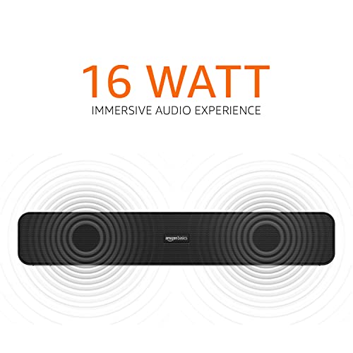 amazon basics Bluetooth Speaker 5.3 Soundbar with 16W RMS, 2000mAh Battery, Upto 19 Hrs Playtime Aux/USB Port (Black) amazon basics Bluetooth Speaker 5.3 Soundbar with 16W RMS, 2000mAh Battery, Upto 19 Hrs Playtime Aux/USB Port (Black)