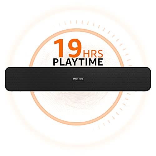 amazon basics Bluetooth Speaker 5.3 Soundbar with 16W RMS, 2000mAh Battery, Upto 19 Hrs Playtime Aux/USB Port (Black) amazon basics Bluetooth Speaker 5.3 Soundbar with 16W RMS, 2000mAh Battery, Upto 19 Hrs Playtime Aux/USB Port (Black)
