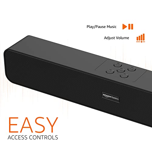 amazon basics Bluetooth Speaker 5.3 Soundbar with 16W RMS, 2000mAh Battery, Upto 19 Hrs Playtime Aux/USB Port (Black) amazon basics Bluetooth Speaker 5.3 Soundbar with 16W RMS, 2000mAh Battery, Upto 19 Hrs Playtime Aux/USB Port (Black)