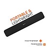 amazon basics Bluetooth Speaker 5.3 Soundbar with 16W RMS, 2000mAh Battery, Upto 19 Hrs Playtime Aux/USB Port (Black)