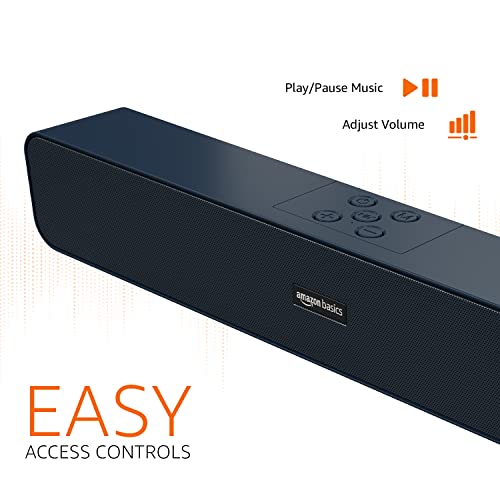 amazon basics Bluetooth Speaker 5.3 Soundbar with 16W RMS, 2000mAh Battery, Upto 19 Hrs Playtime Aux/USB Port (Black) amazon basics Bluetooth Speaker 5.3 Soundbar with 16W RMS, 2000mAh Battery, Upto 19 Hrs Playtime Aux/USB Port (Black)