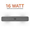 Amazon Basics Bluetooth Speaker 5.0 Soundbar with 16W RMS, 2000mAh Battery, Upto 19 Hrs Playtime Aux/USB Port (Grey)