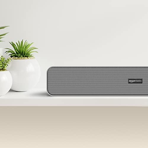 Amazon Basics Bluetooth Speaker 5.0 Soundbar with 16W RMS, 2000mAh Battery, Upto 19 Hrs Playtime Aux/USB Port (Grey) Amazon Basics Bluetooth Speaker 5.0 Soundbar with 16W RMS, 2000mAh Battery, Upto 19 Hrs Playtime Aux/USB Port (Grey)