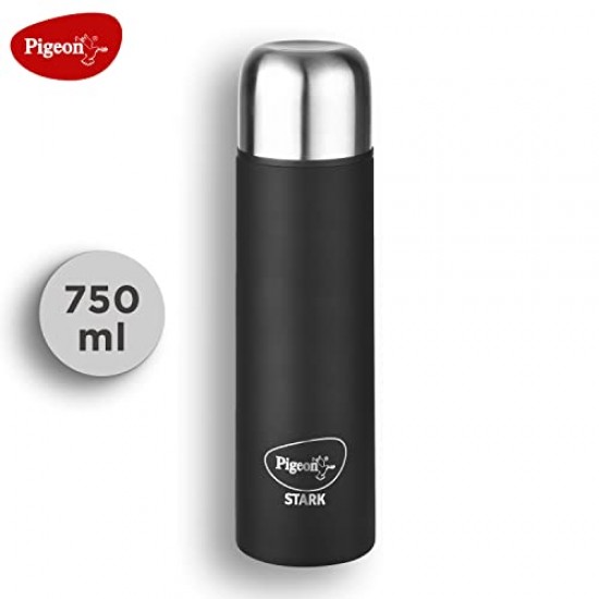 Pigeon Stark Plus Galaxy Stainless Steel Double Walled Leak Proof Thermos Flask 750 ml (Black)