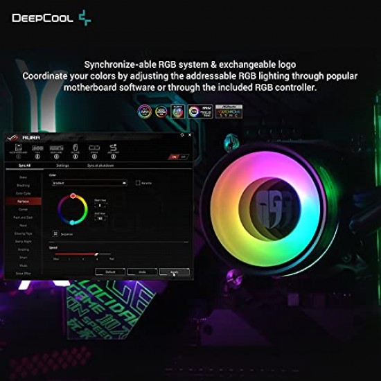 DEEPCOOL Castle 360EX, Addressable RGB AIO Liquid CPU Cooler