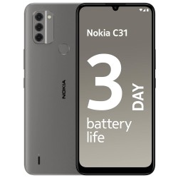 Nokia C31 Charcoal, 3GB RAM 32GB Storage Refurbished